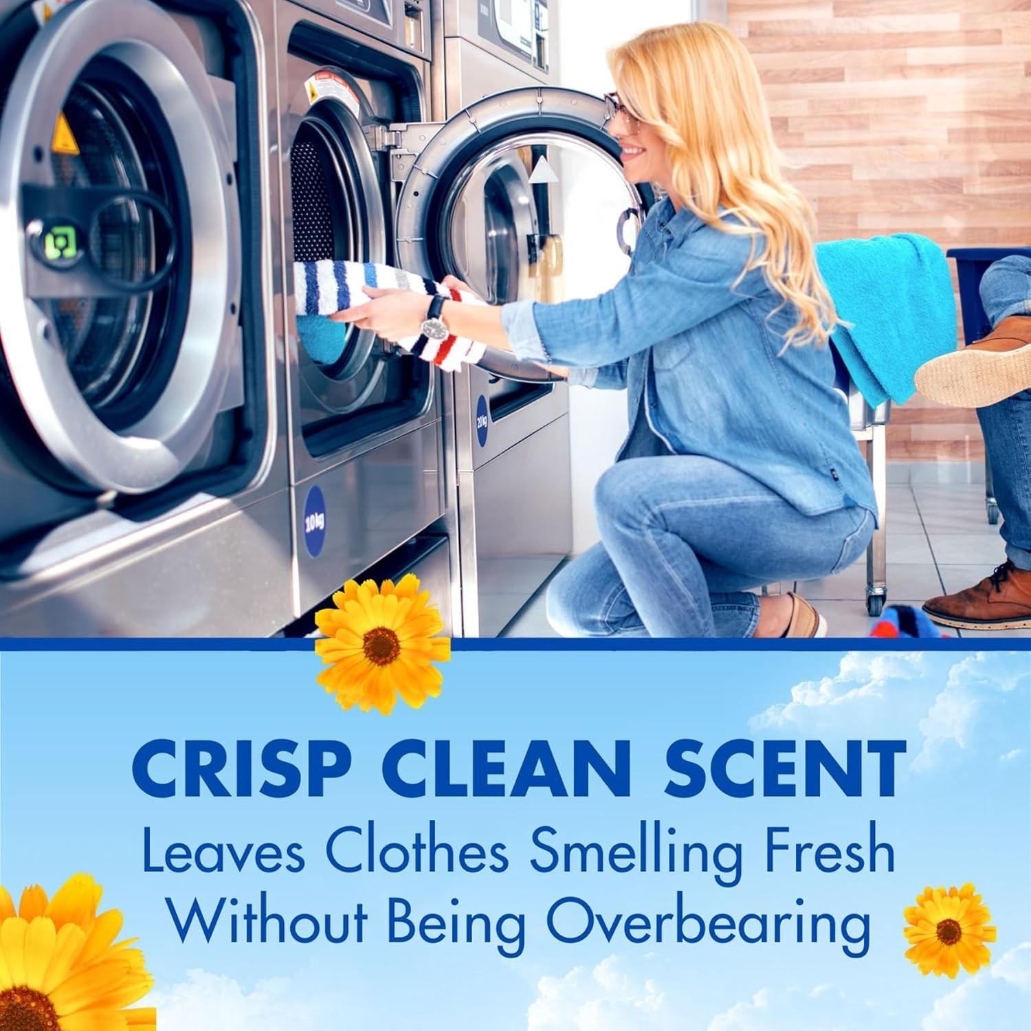 18 lb Biodegradable Powder Detergent in Crisp Clean – Perfect for Sensitive Skin