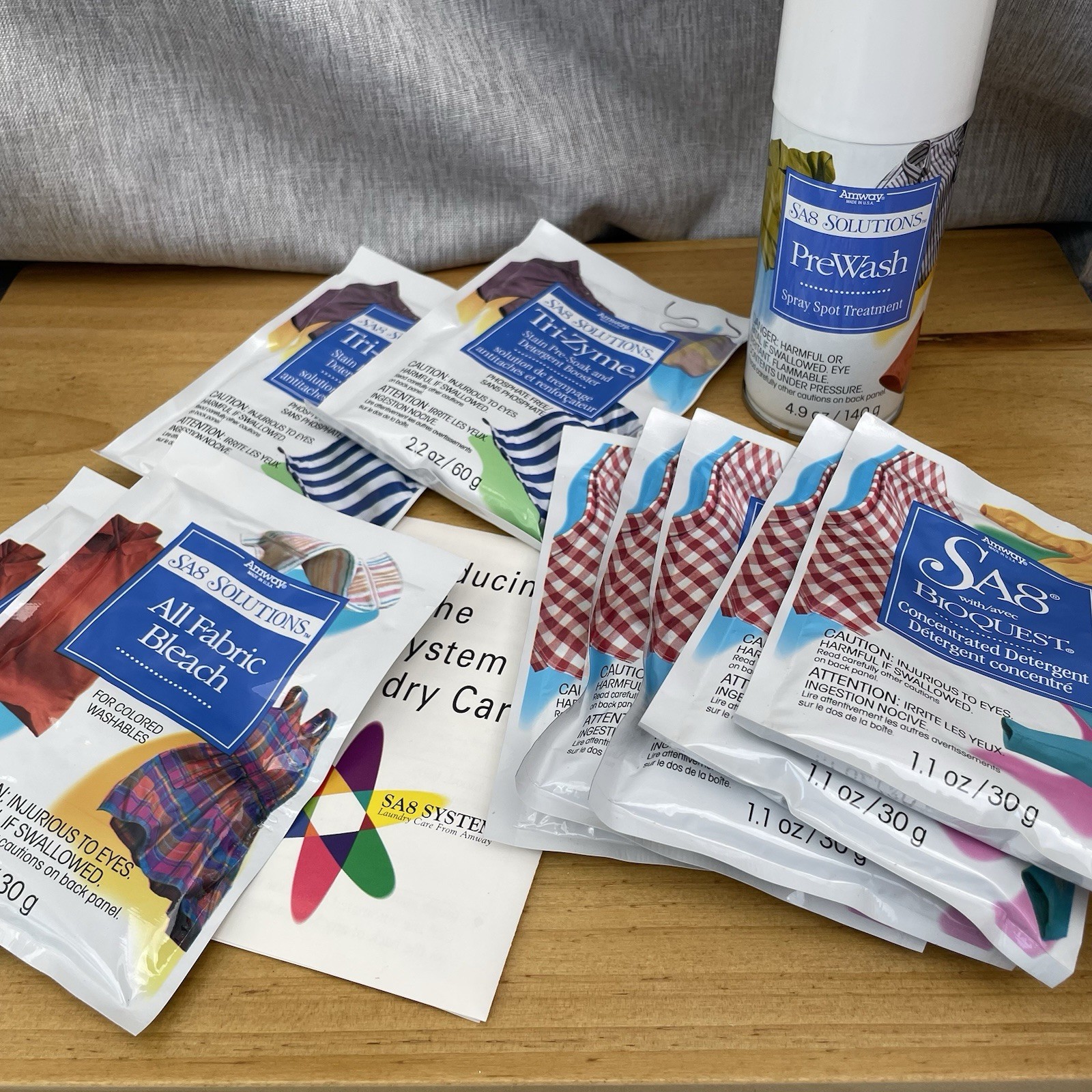 Amway SA8 Laundry Care System Detergent Bioquest Solutions Trial Pack VTG READ