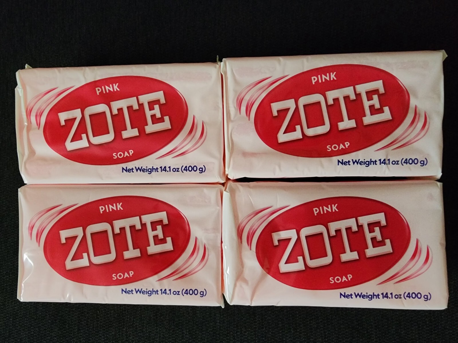 ZOTE LAUNDRY SOAP PINK Washing Clothes Laundry 14.1oz Detergent Jabon (4 Bars)