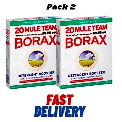 20 MULE TEAM Laundry Detergent All Natural Booster Multi Cleaner-65Oz