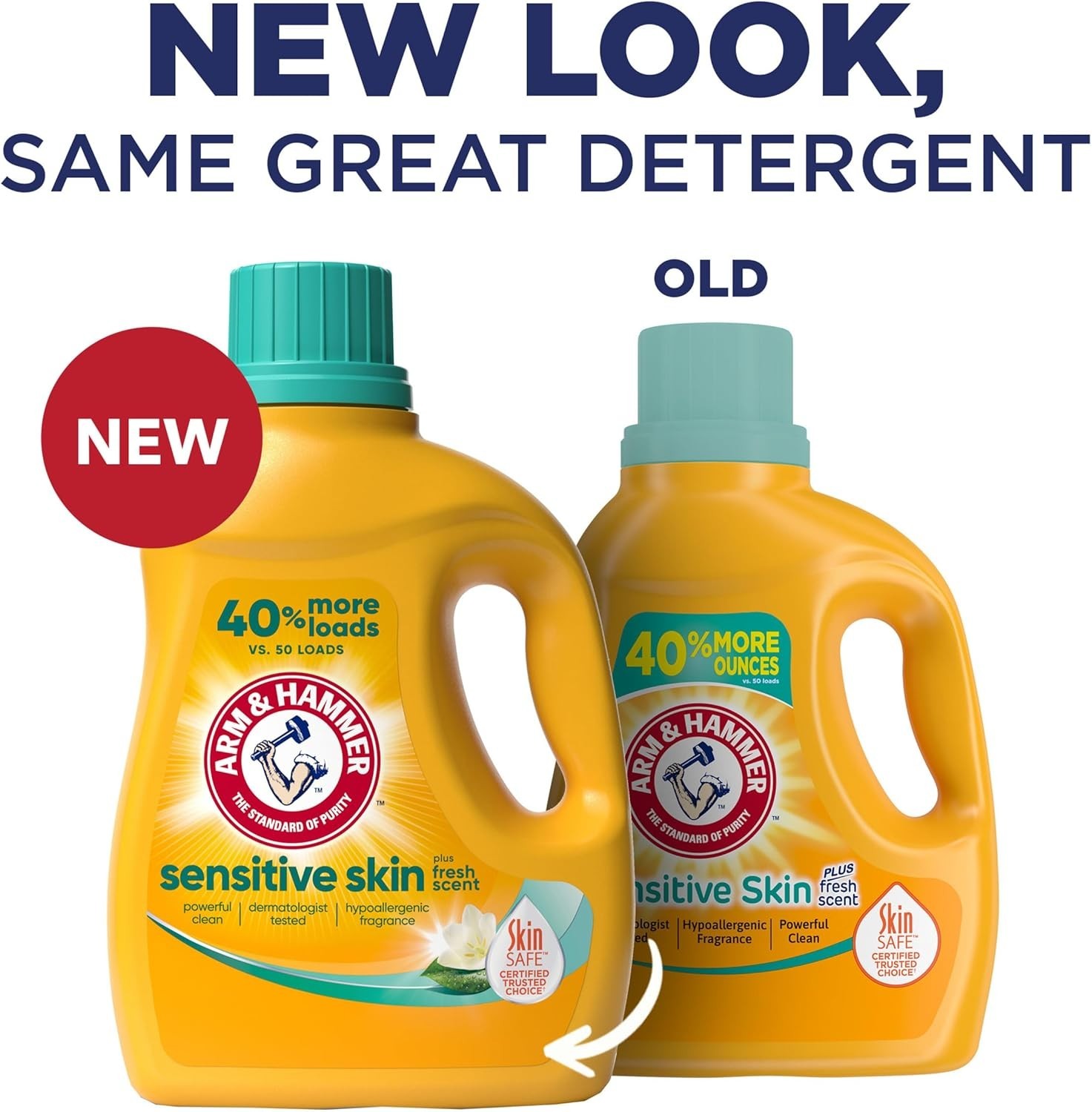 ARM & HAMMER Sensitive Skin Liquid Laundry Detergent, 105 fl oz, 105 Loads