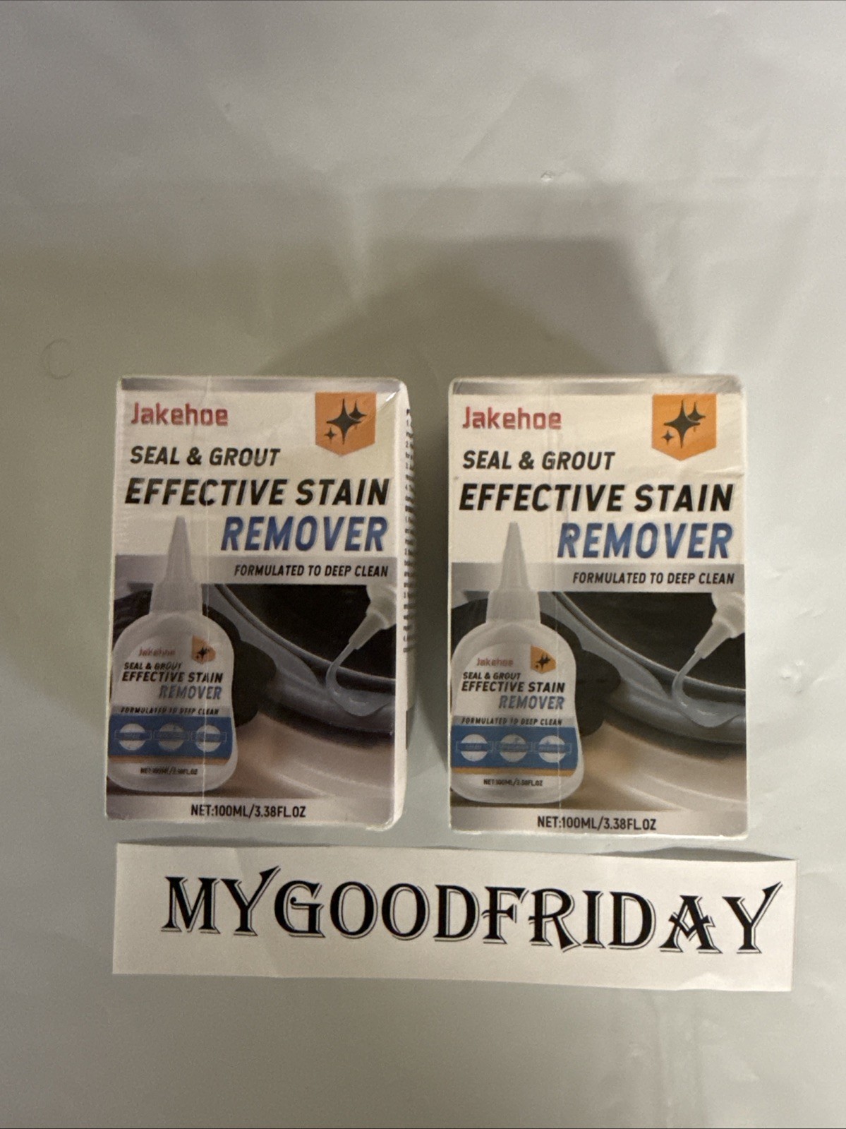 2X SEAL & GROUT EFFECTIVE STAIN REMOVER 100ml / 3.38 Fl Oz Sealed Pack Exp:1/29