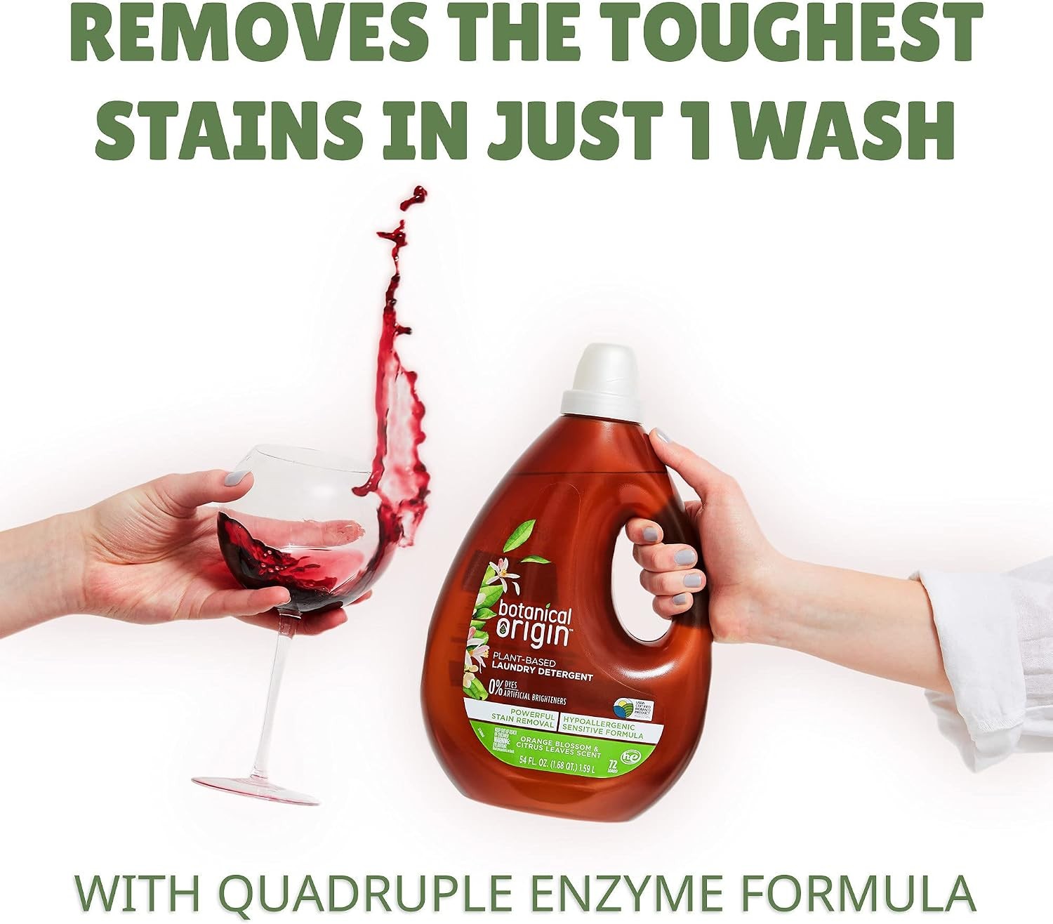 Plant-based Laundry Detergent Orange Blossom and Citrus Leaves 54 oz 72 loads