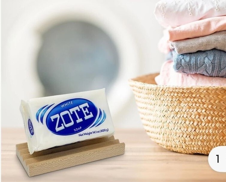 12X Zote Pink Laundry Soap Hand Wash Soap for Stains 200g 7 Oz Zote Bar Jabon