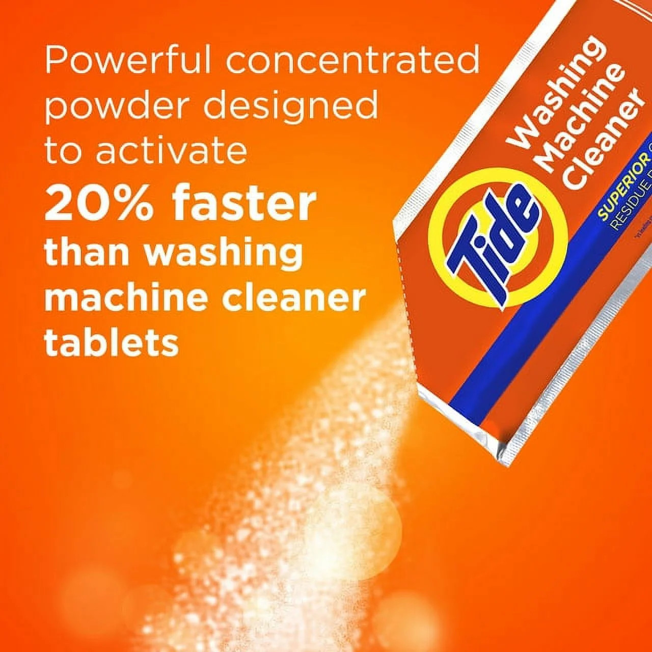 TIDE Washing Machine Cleaner OXI Enhanced Remove Odor Residue 4 Month Value Pack