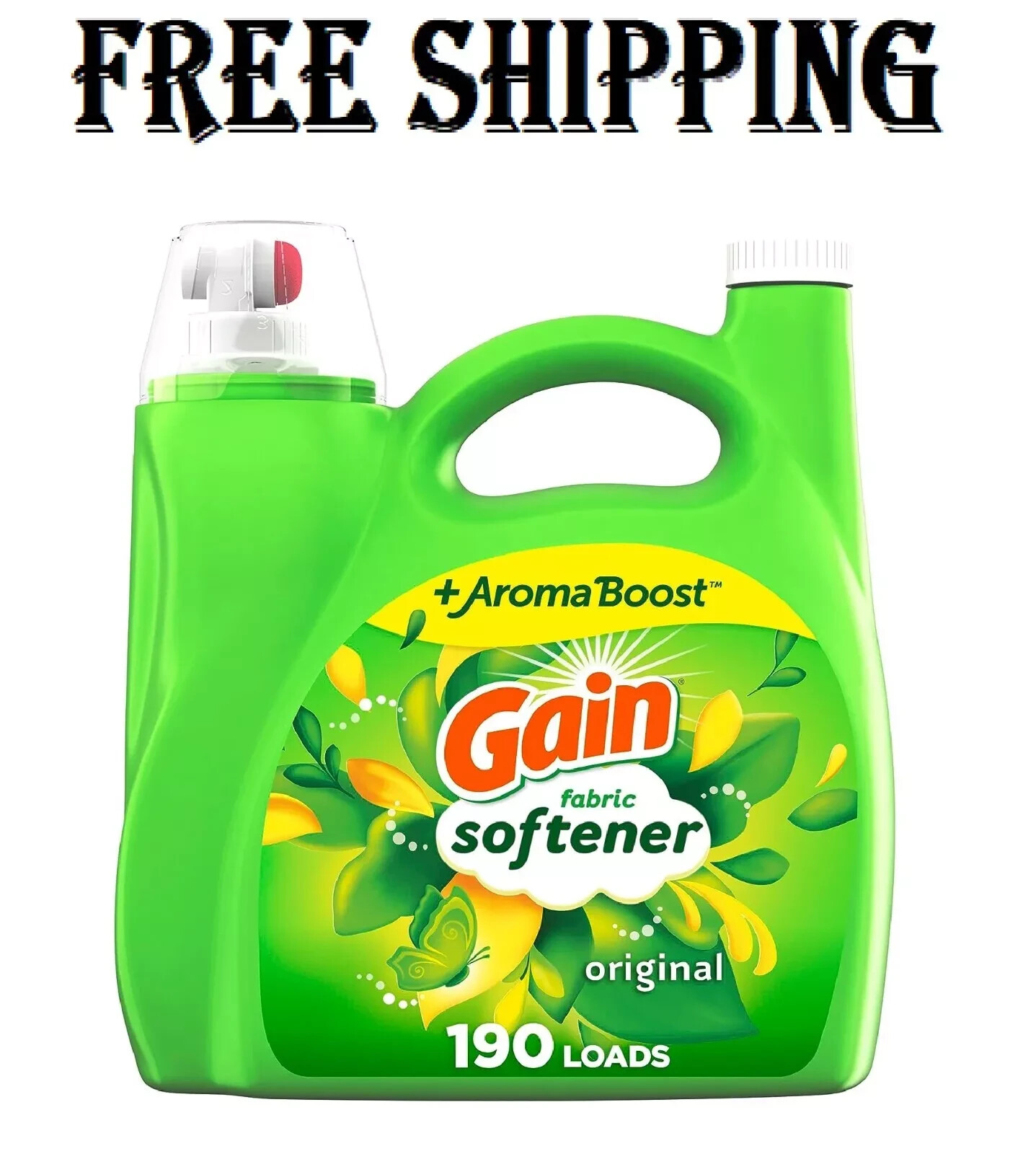 Gain Fabric Softener Original Scent 140 fl oz 190 Loads HE Compatible Pack of 1