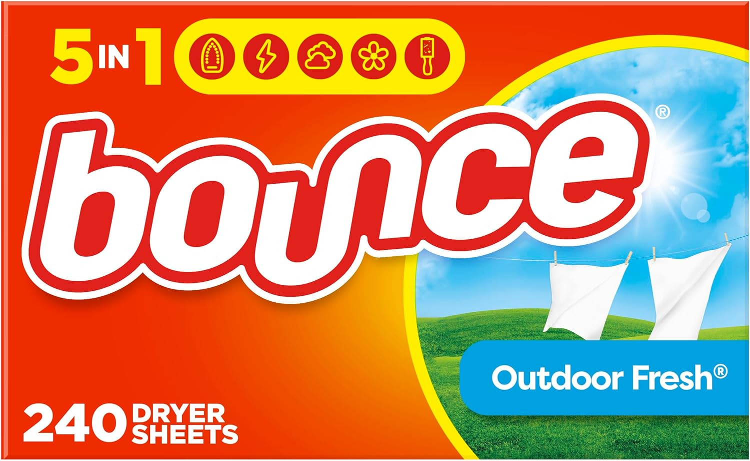 Dryer Sheets Laundry Fabric Softener, Outdoor Fresh, 240 Count