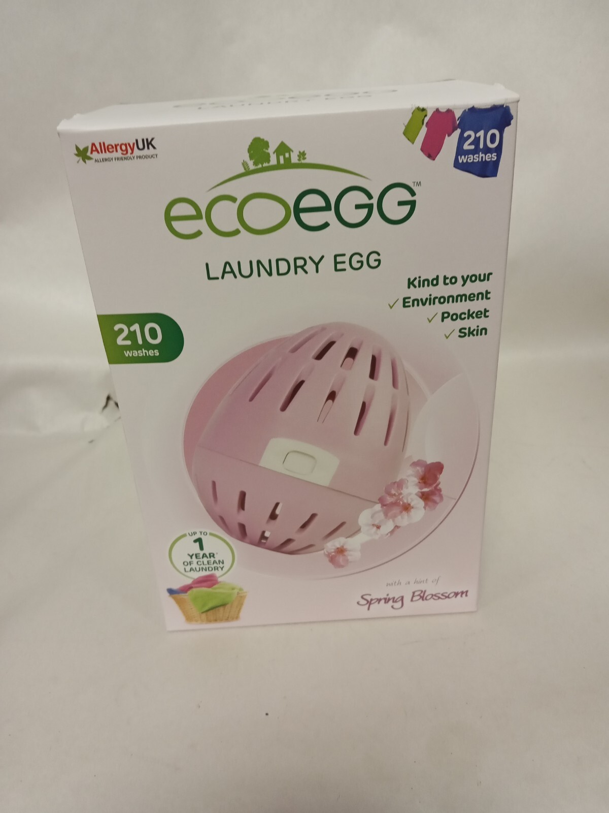 Ecoegg Laundry Egg Hypoallergenic, Eco -Free / Spring Blossom 210 Washes