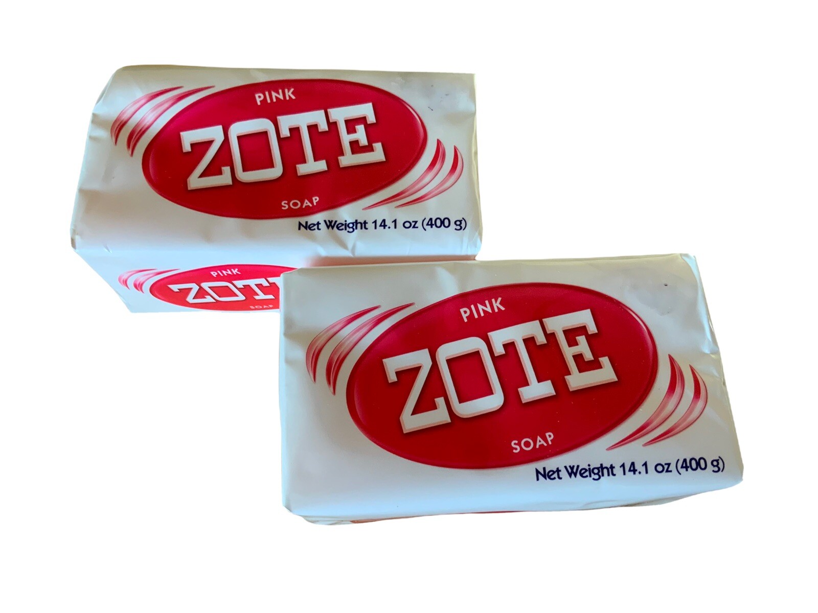 2X -JABON Zote Barra Rosa 400g Stain Dirt Removing Prdct Of Mexico Free Shipping