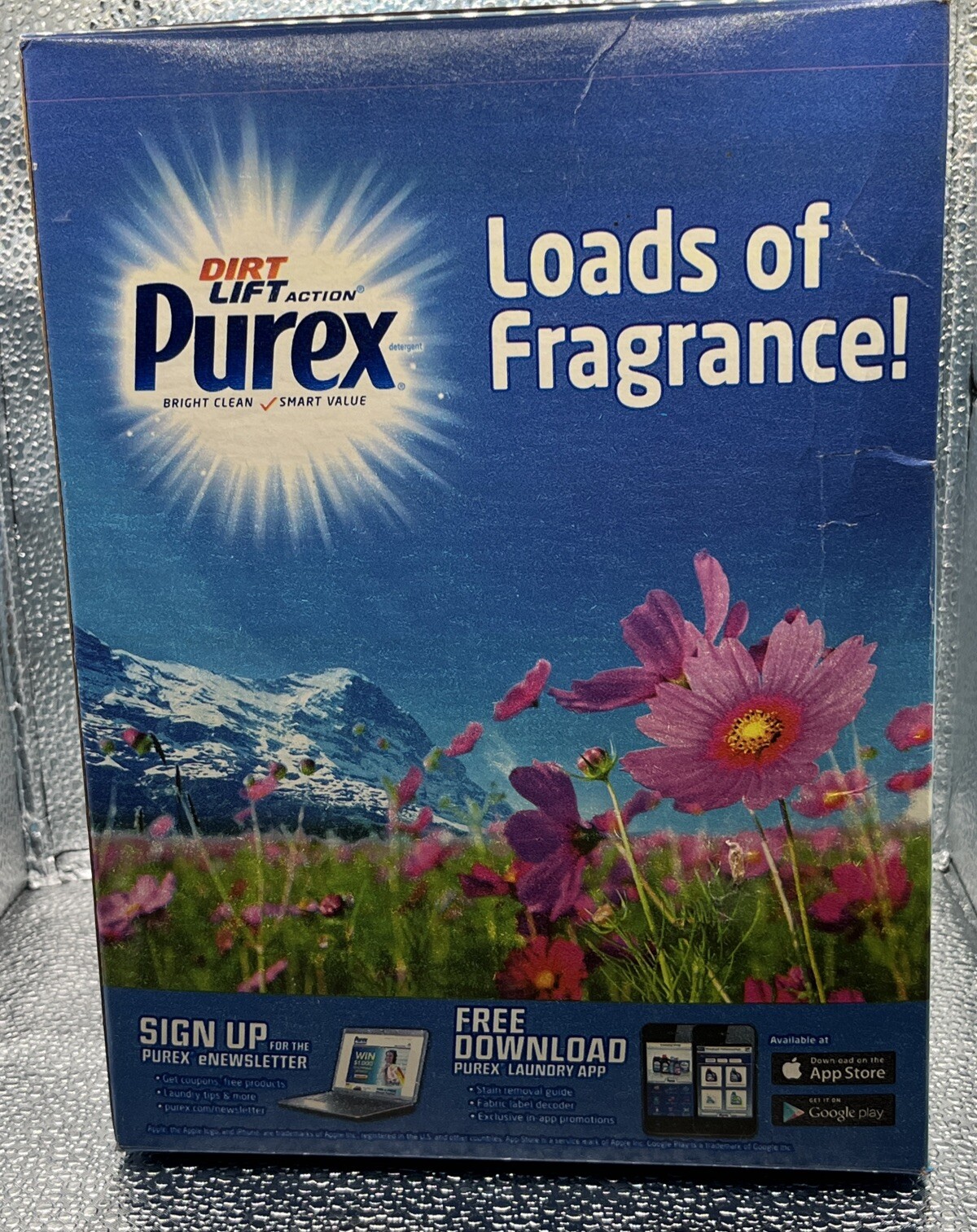 2 PUREX DIRT LIFT ACTION Crystals FRESH MOUNTAIN BREEZE Laundry Detergent 22 Oz