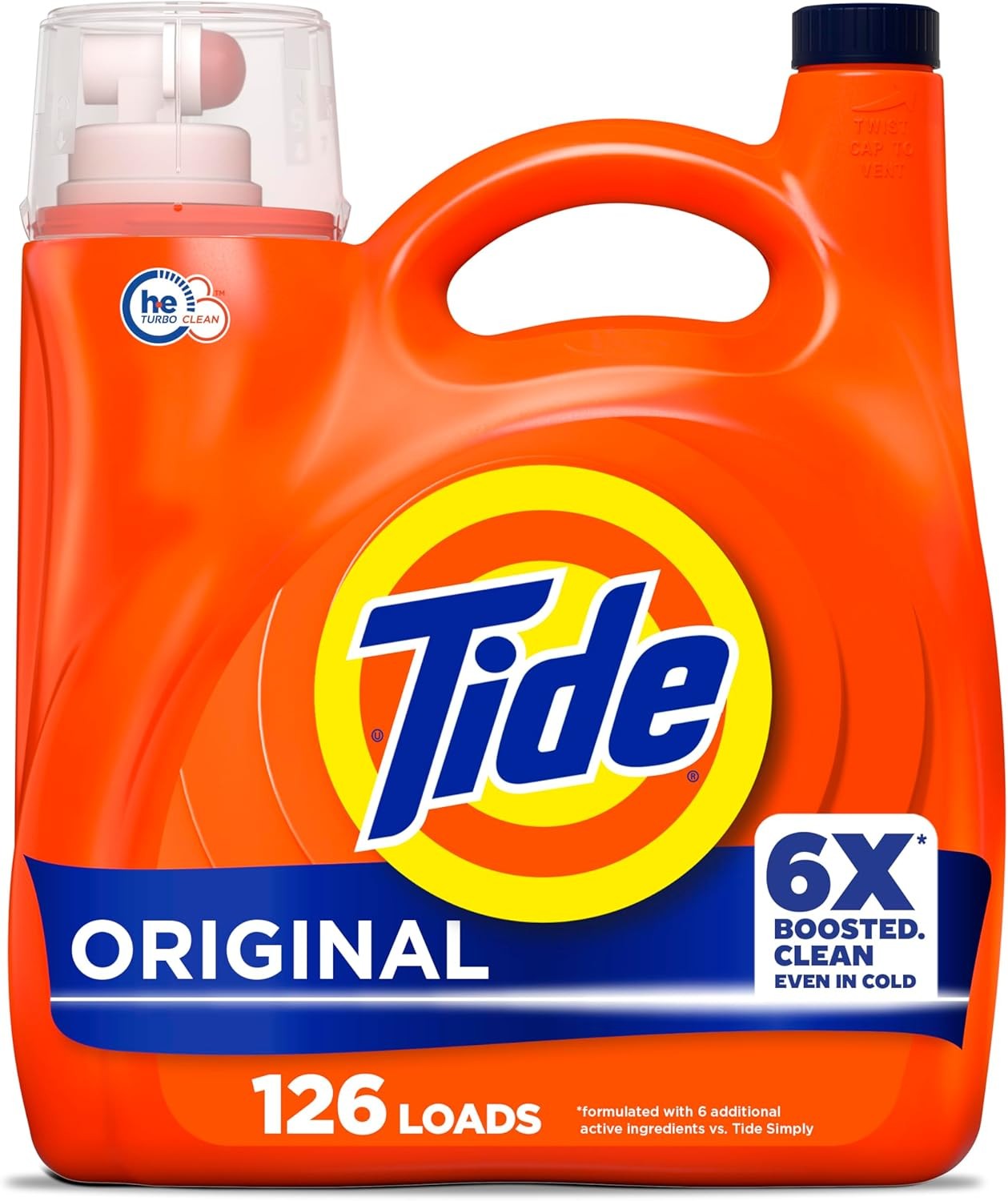 Liquid Laundry Detergent Original Scent 126 Loads 158 fl oz Boosted Clean