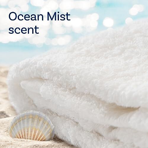Downy Light Mega Dryer Sheets, Fabric Softener Dryer Sheets, Ocean Mist, 130 …
