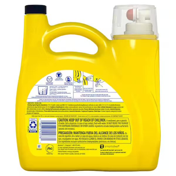 Tide Liquid Laundry Detergent Soap, Refreshing Breeze 89-Loads, HE compatible