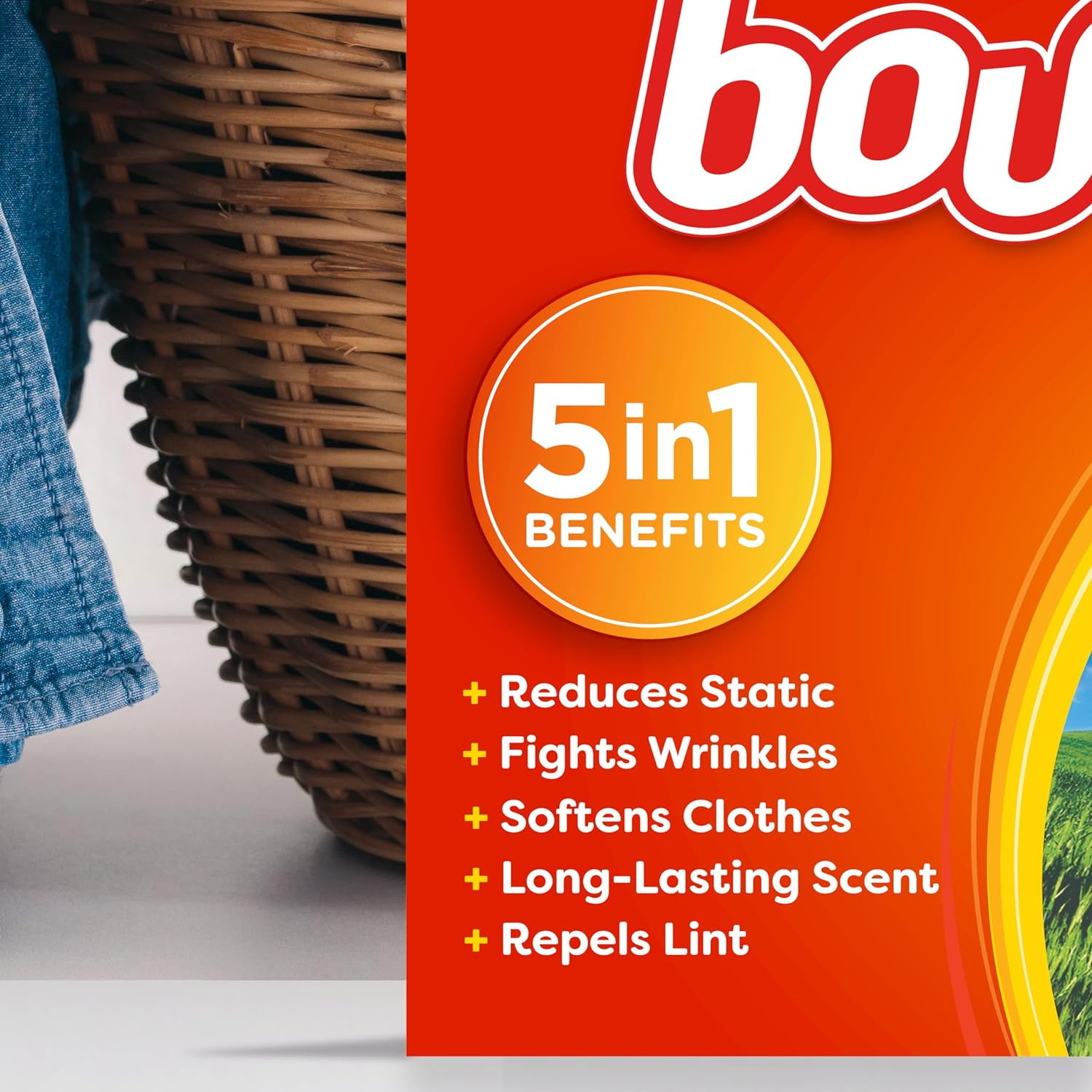 Bounce Dryer Sheets Laundry Fabric Softener Sheets , Outdoor Fresh, 240 Count