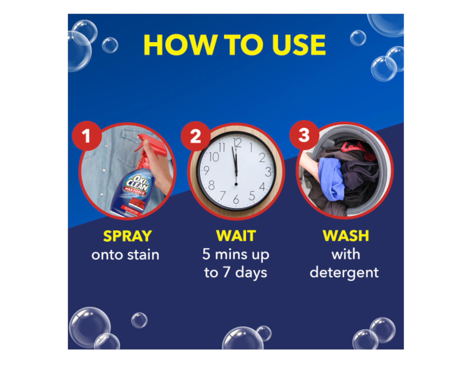 OxiClean Max Force Laundry Stain Remover Spray Refill, 48 fl oz​ – 6 Pack