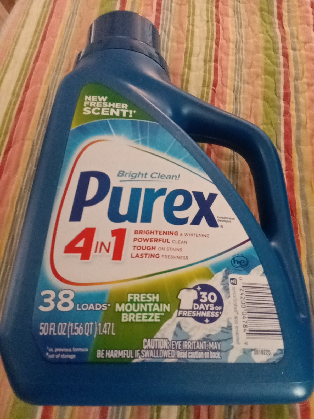 Purex Liquid Laundry Detergent Fresh Mountain Breeze 50 Ounces, 38 Loads