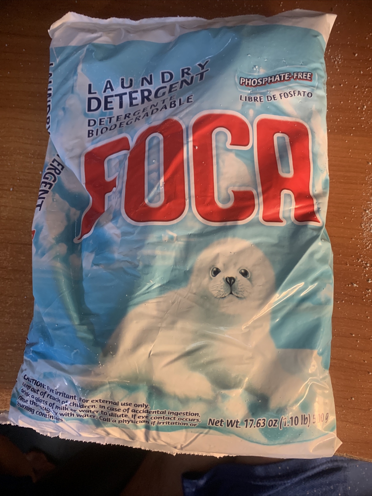 FOCA Laundry Detergent Phosphate Free…Lot of 4…17.63 Oz (1.10 lb) Bags