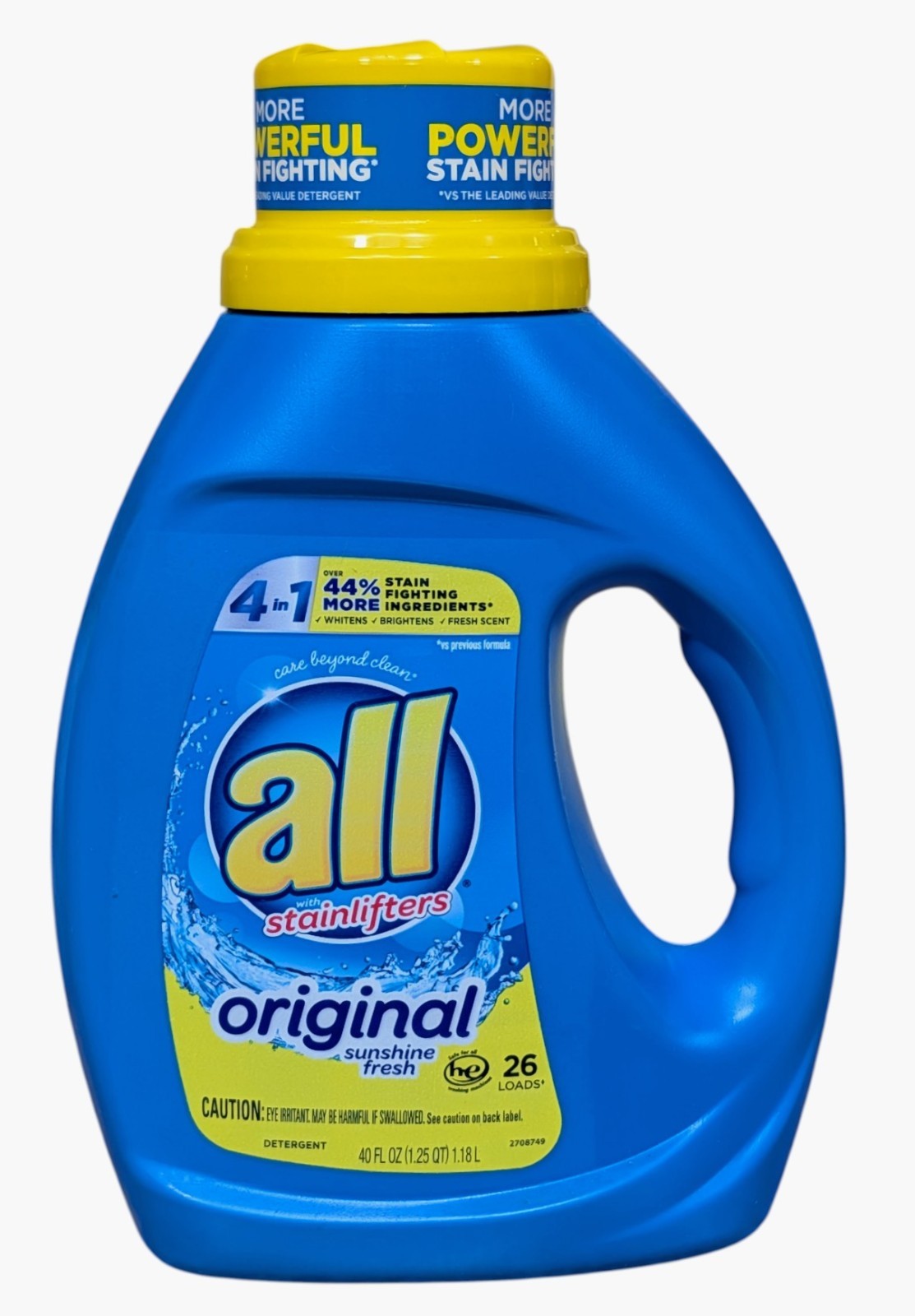 All w/Stainlifters Liquid Laundry Detergent 4 in 1 – Original – 40 Fl Oz