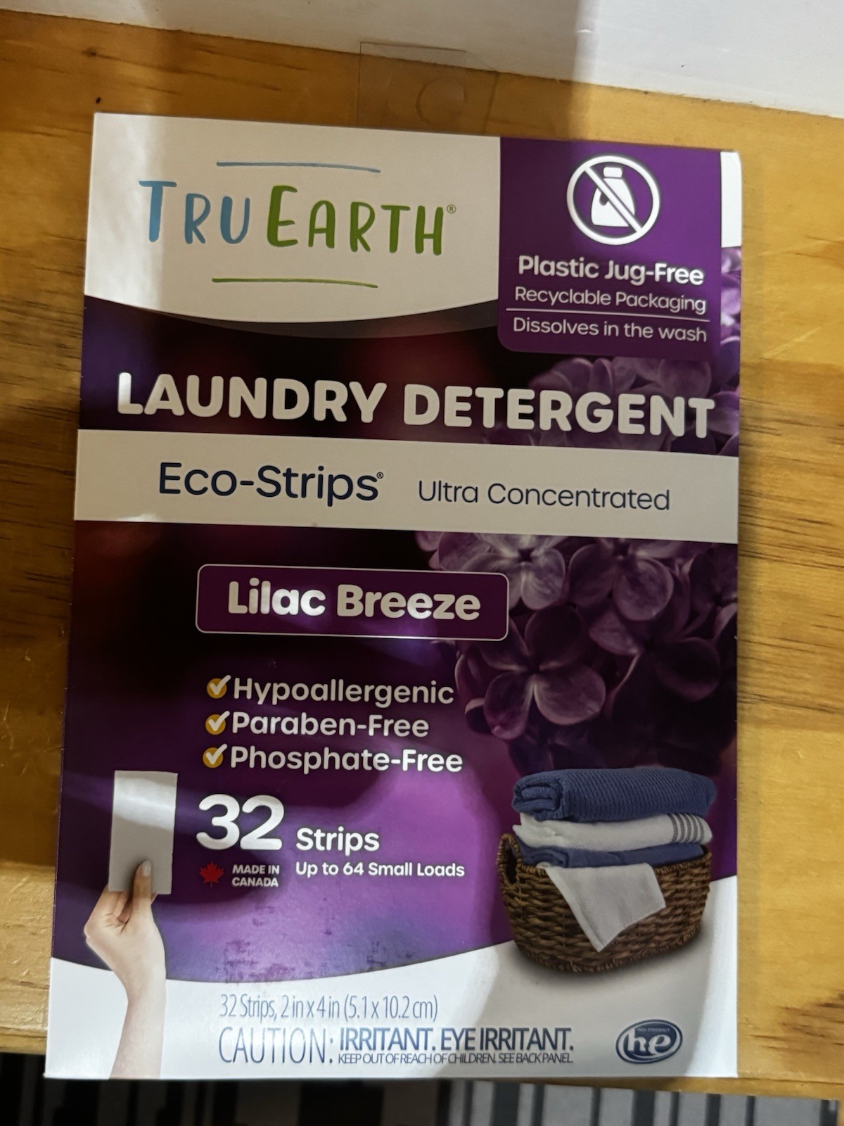 Tru Earth Compact Dry Laundry Detergent Sheets Lilac Breeze 32 Loads