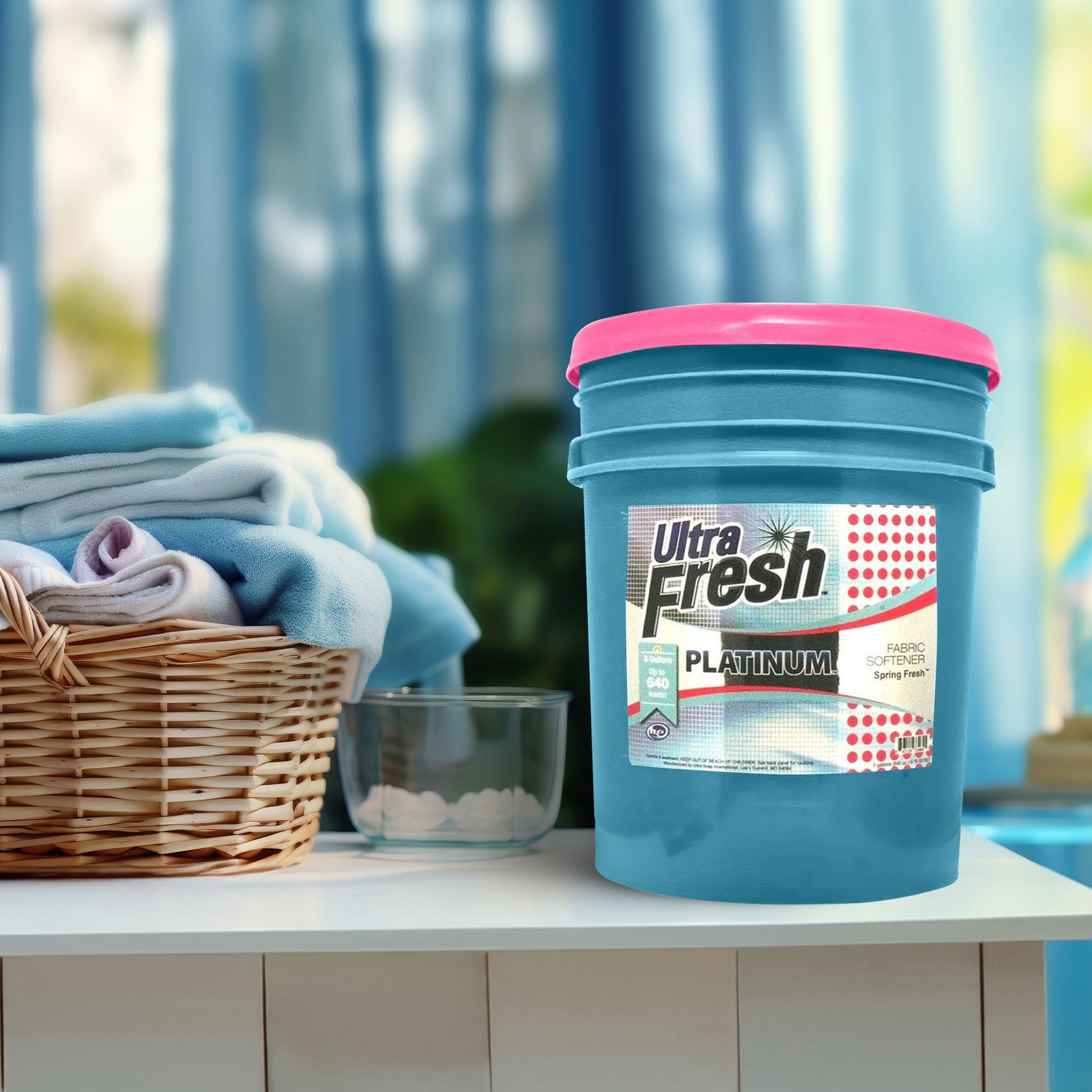 Ultra Fresh 3X Platinum Laundry Detergent & Spring Fresh Fabric Softener, 5 Gal