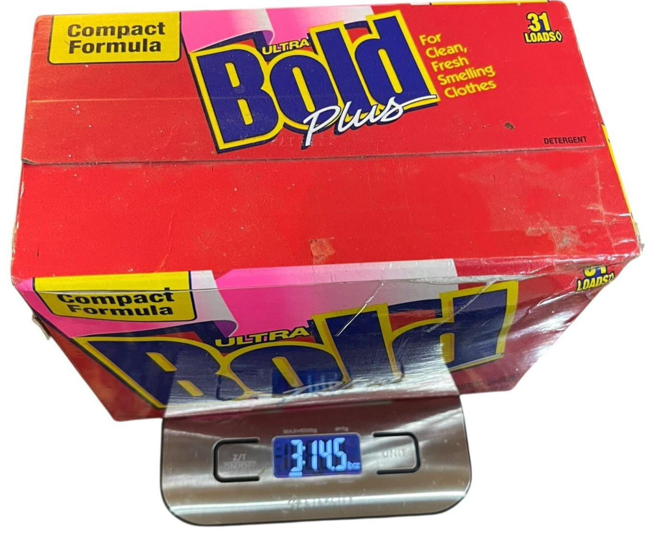Bold Ultra Plus Powder Detergent Compact Formula 31 Loads – 3.37 lb Damaged Box