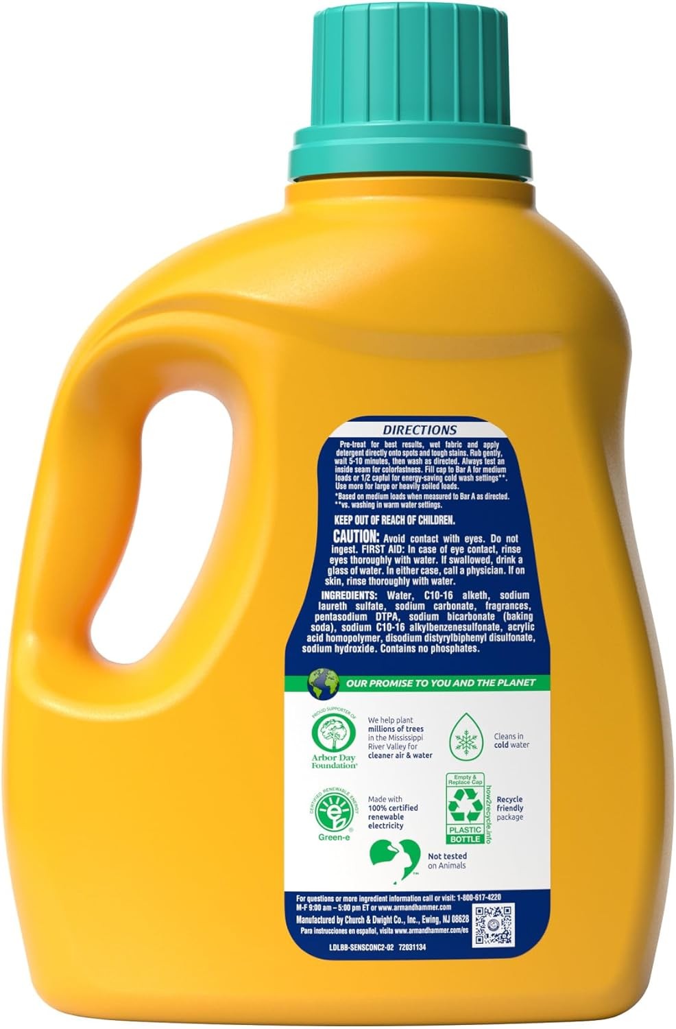 Arm & Hammer Sensitive Skin plus Fresh Scent, 105 Loads Liquid Laundry Detergent