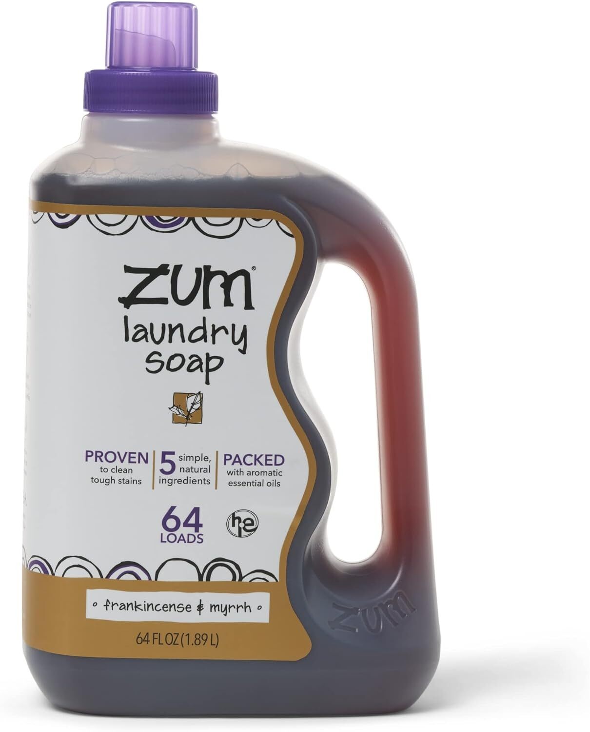 Zum Clean Laundry Soap Frankincense Myrrh,64 Fl Oz