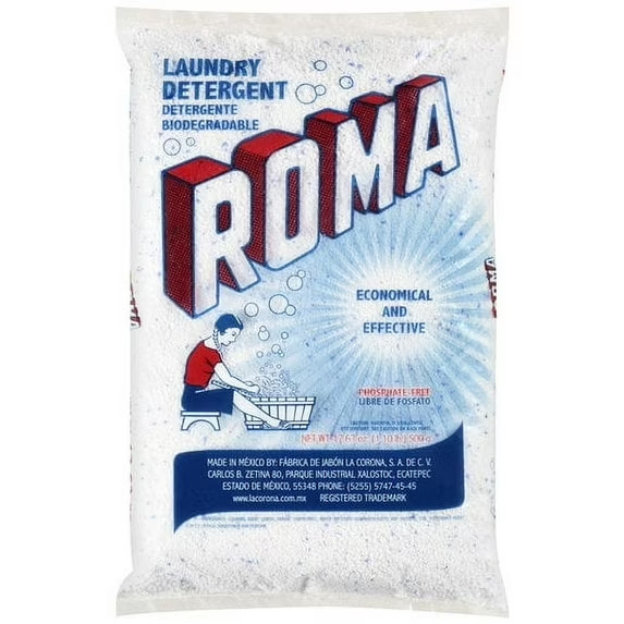 Roma Laundry Detergent, Heavy-Duty Use, Biodegradable & Phosphate-Free, 17.63 oz