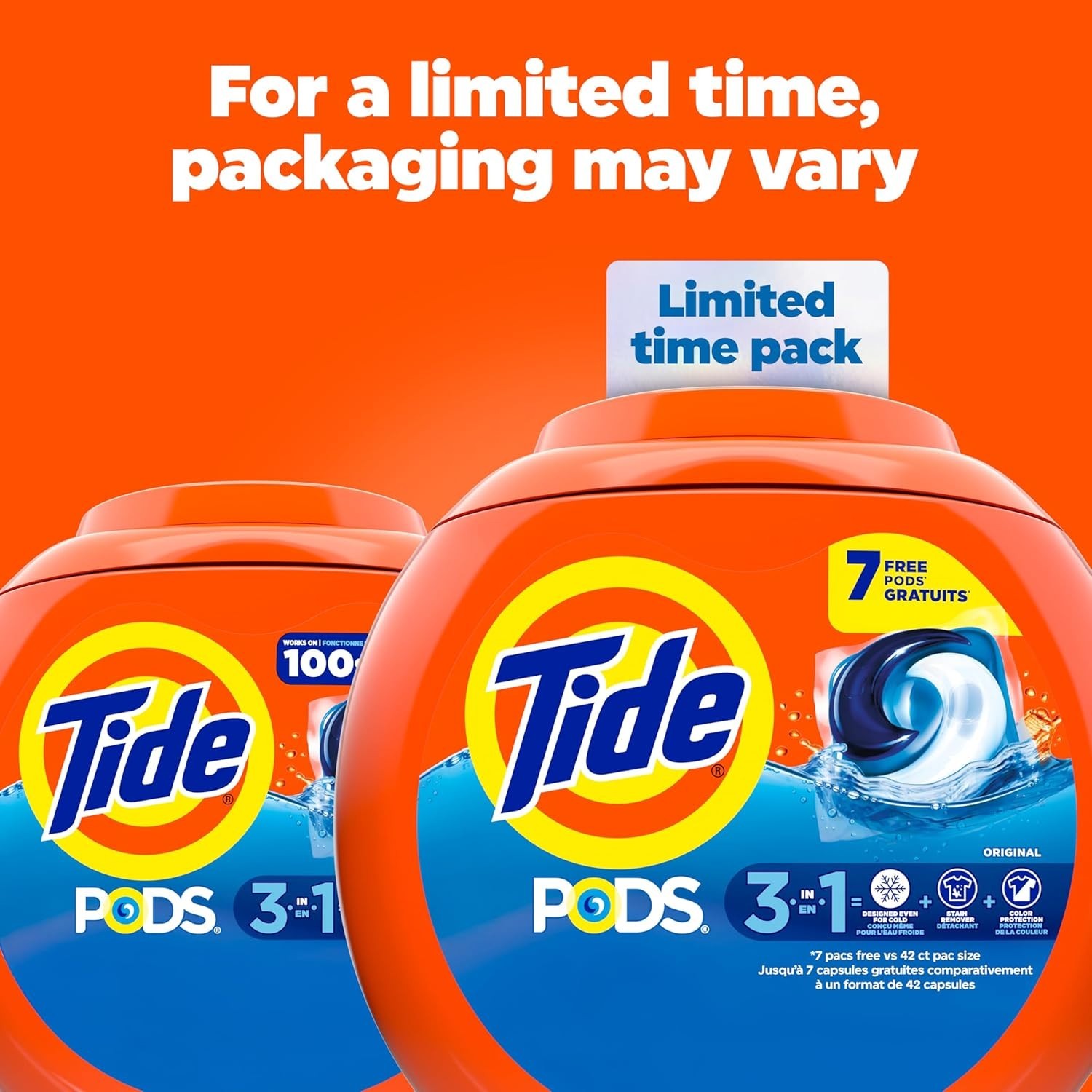 Tide PODS Laundry Detergent 3-In-1 Original 42 Pacs