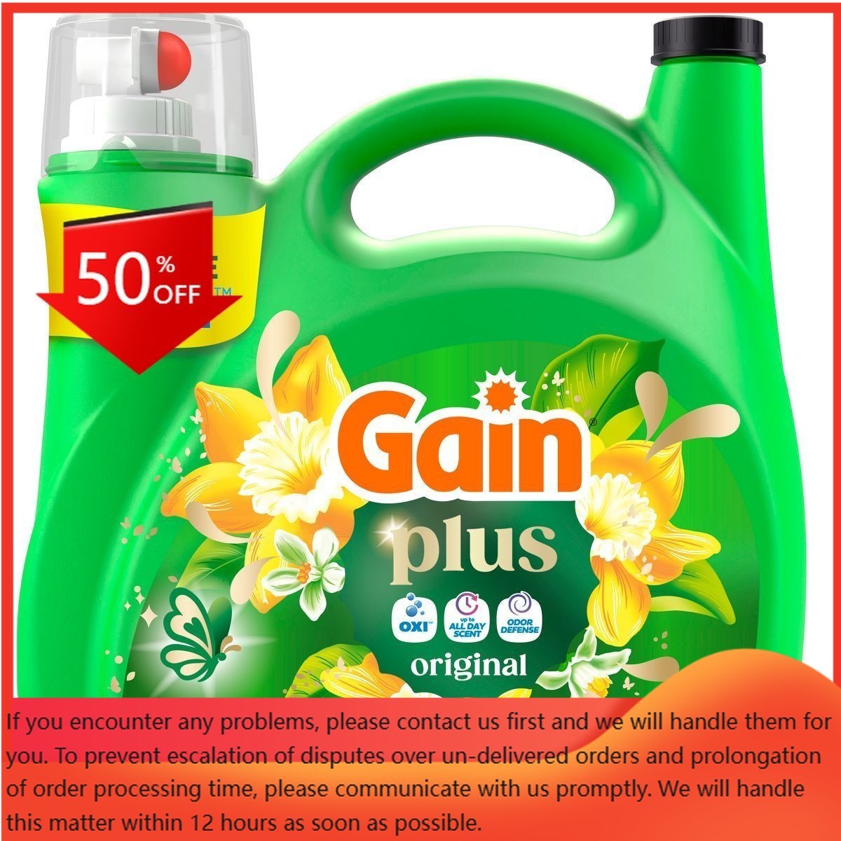 Gain Original Plus Liquid Laundry Detergents 75 Loads – 99oz