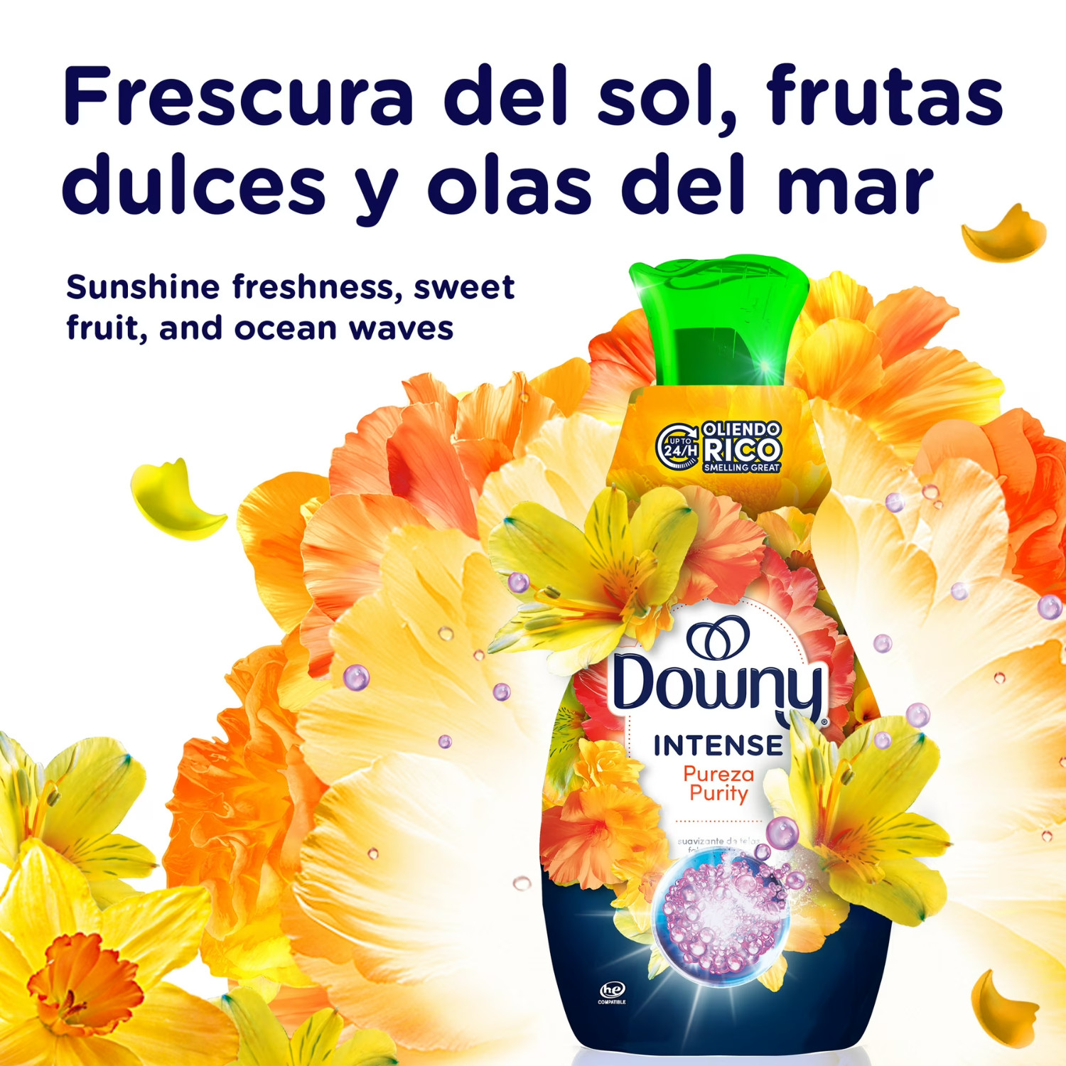 6 Pack Downy Intense Purity Liquid Fabric Softener Super Concentrated 105 Loads