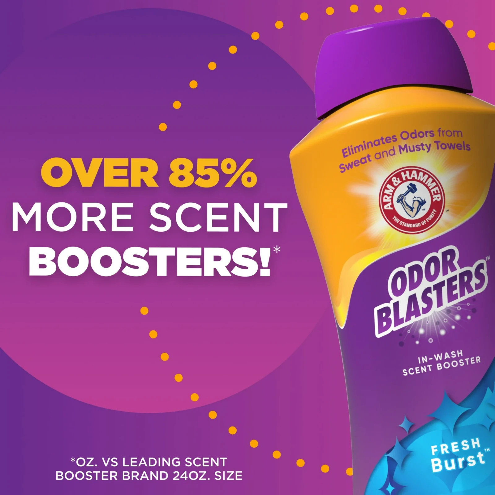 ARM & HAMMER Odor Blasters In-Wash Scent Booster, Fresh Burst, 45 Oz