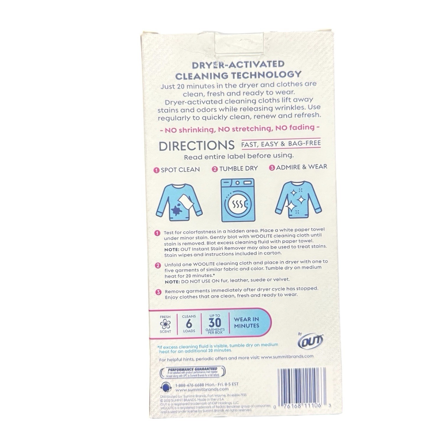 Woolite At Home Dry Cleaner Packets 4 Cloths 3 Stain Wipes Open Box