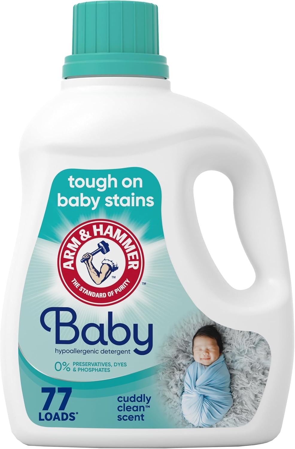 ARM & HAMMER Baby Liquid Laundry Detergent 100.5 oz 77 Loads