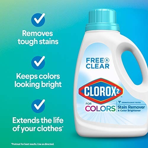 Clorox 2 Color Safe Bleach, 33 oz – Stain Remover & Brightener for Laundry