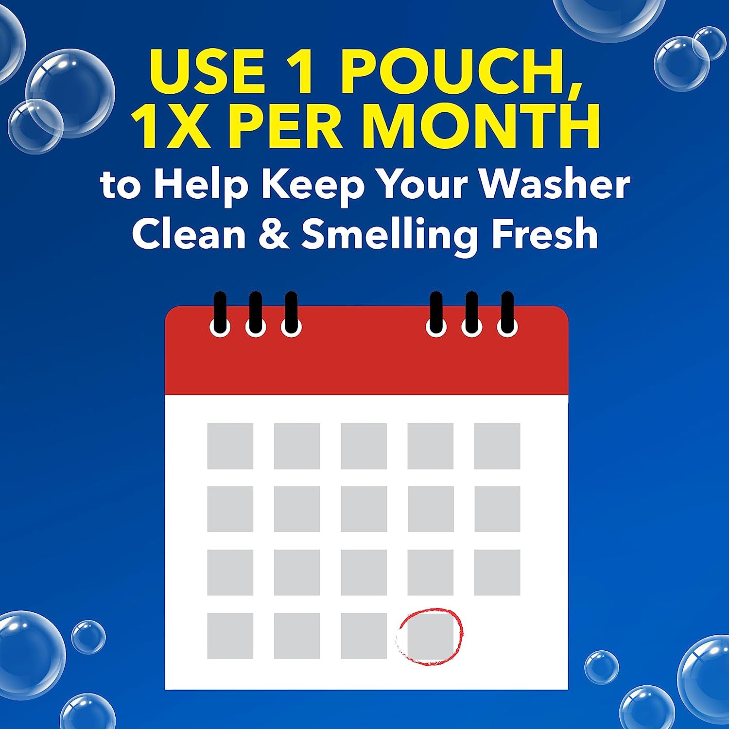 Washing Machine Cleaner with Odor Blasters, 4 Count