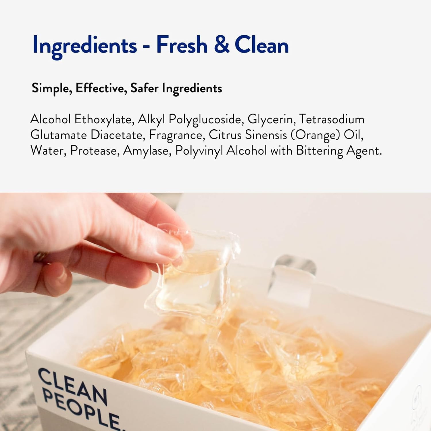 The Clean People Laundry Pods 96 Ct | Hypoallergenic | Choose Scent – Free Ship