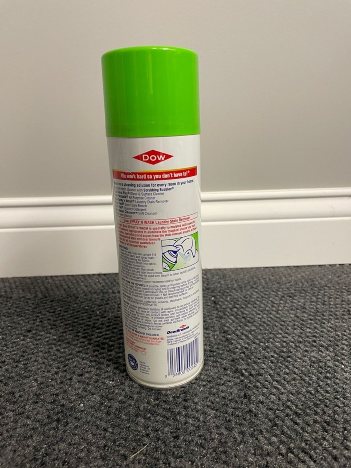 NOS NEW Dow Spran ‘N Wash aerosol stain remover 1995
