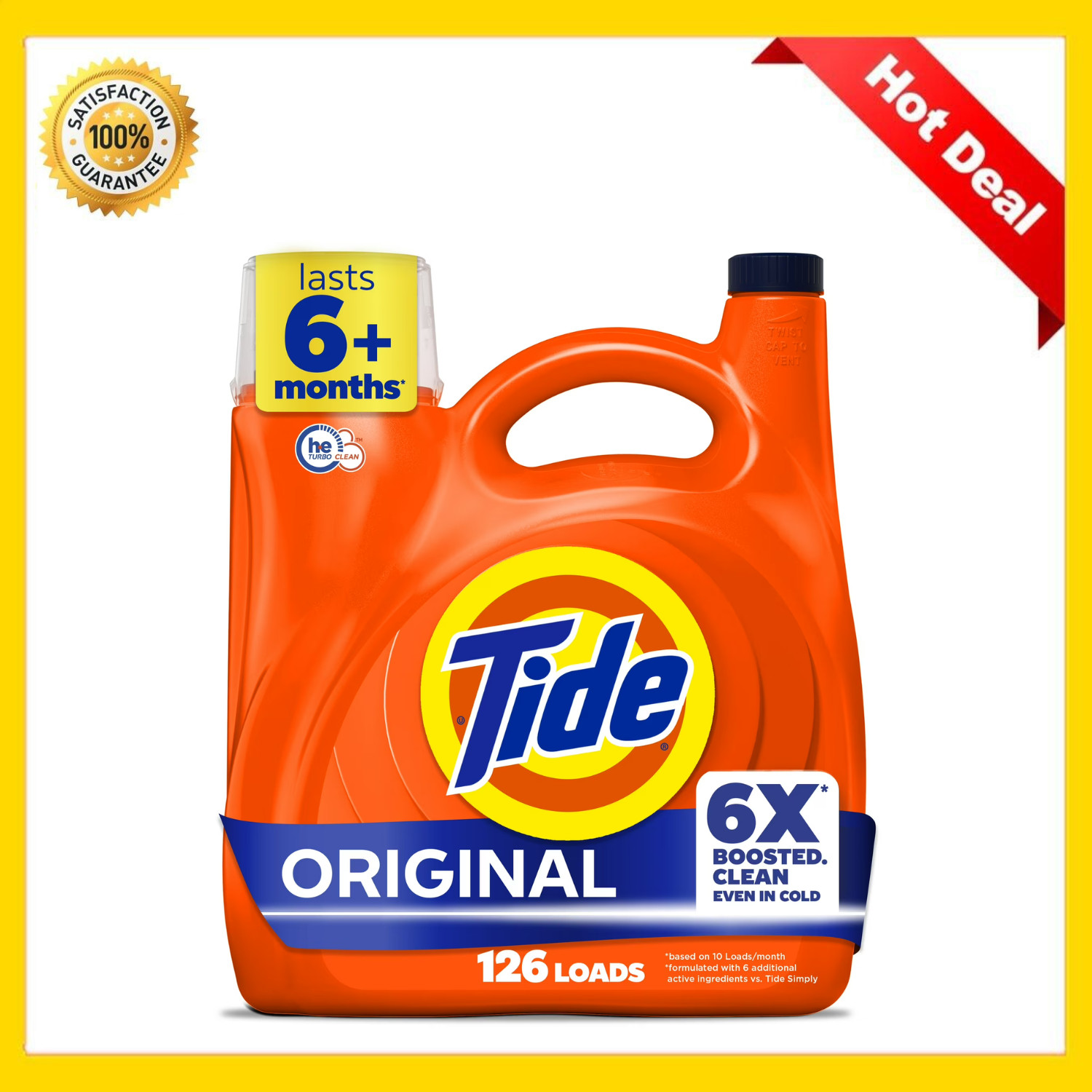 Tide HE Liquid Laundry Detergent Original Scent 158 fl oz 126 Loads
