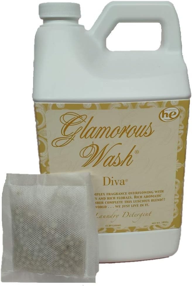 Tyler Candle Glamorous Wash Diva Half Gallon 64 OZ Laundry Detergent