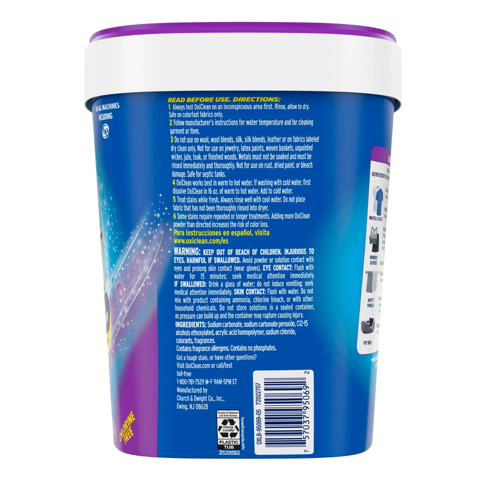OxiClean Odor Blasters Versatile Odor and Stain Remover Powder, 5 lb