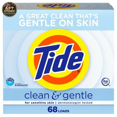 Tide Clean & Gentle HE Laundry Detergent Powder 68 Loads 77oz