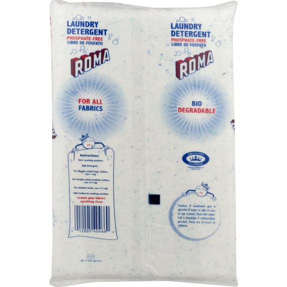 Roma Laundry Detergent, Heavy-Duty Use, Biodegradable & Phosphate-Free, 17.63 oz