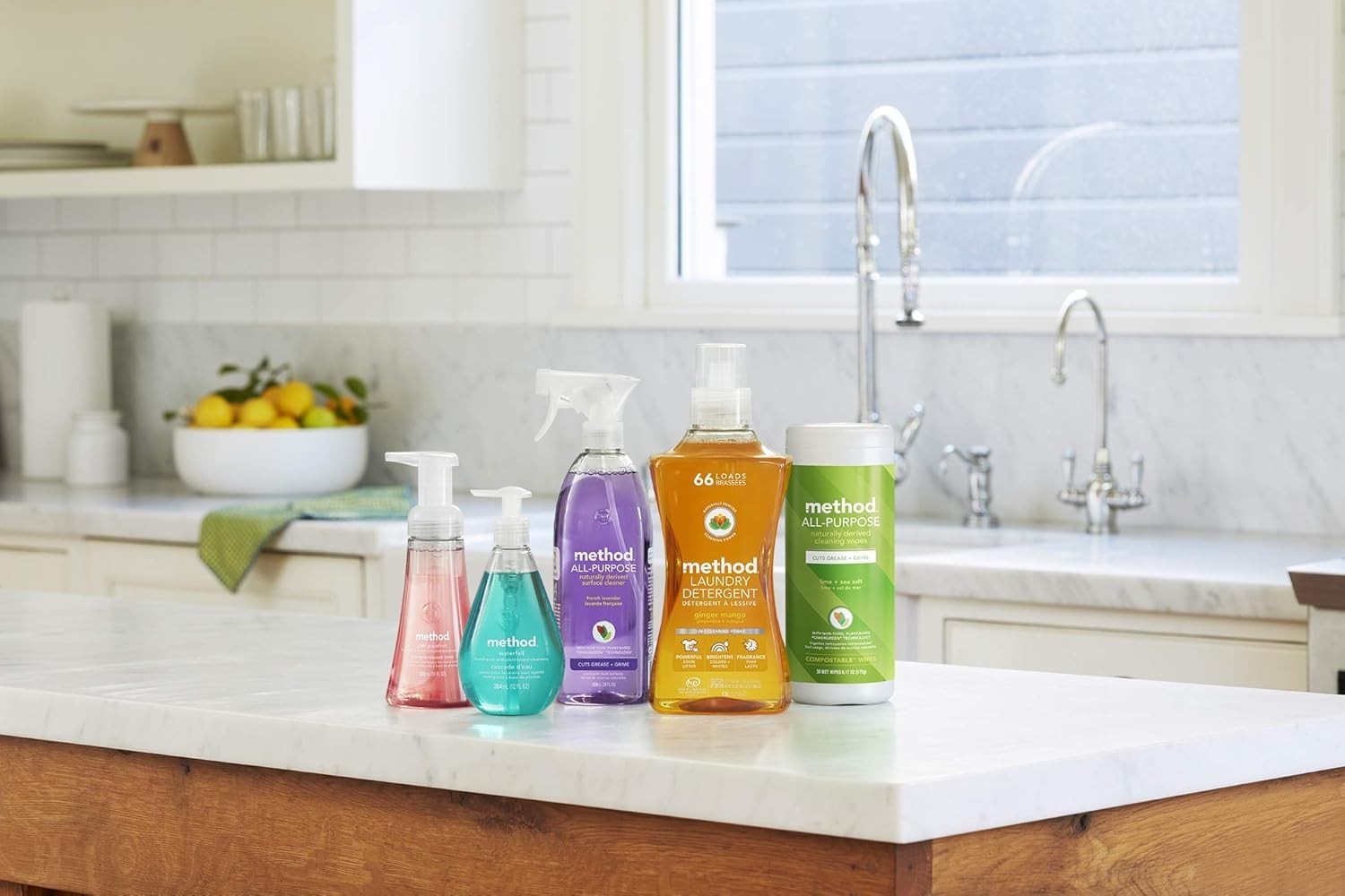 Plant-Based Fabric Softener: Method Ginger Mango 53.5oz, Soft & Fresh Laundry