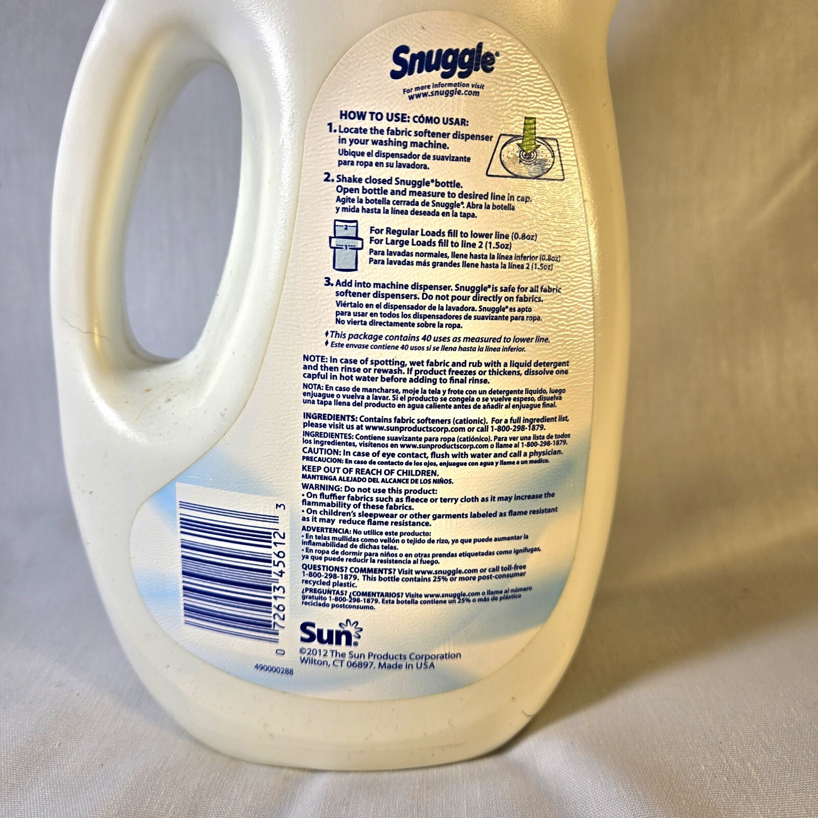 Ultra Snuggle Free Clear Gentle Fabric Softener 40 Loads 32 Fl Oz