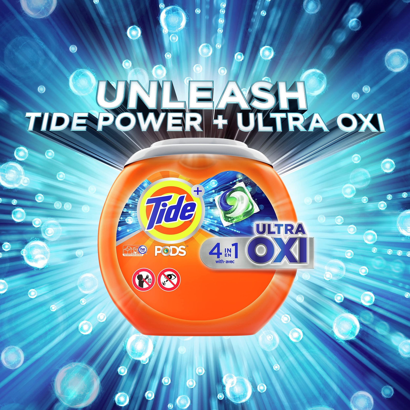Tide Pods Ultra Oxi Laundry Detergent 85 Count 4 In 1 Stain Remover