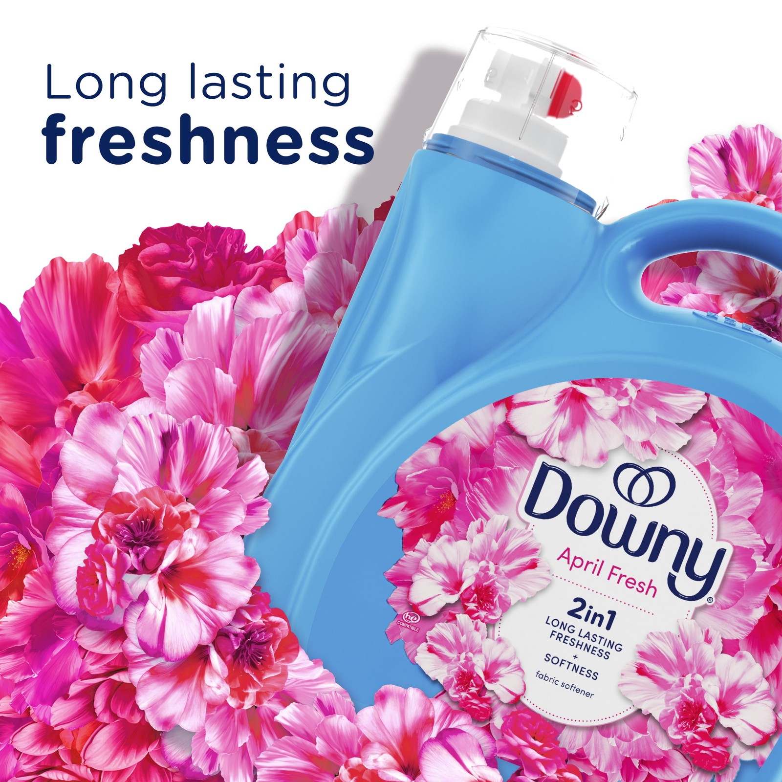 Liquid Fabric Softener, April Fresh Scent, 77 fl oz, 105 Loads