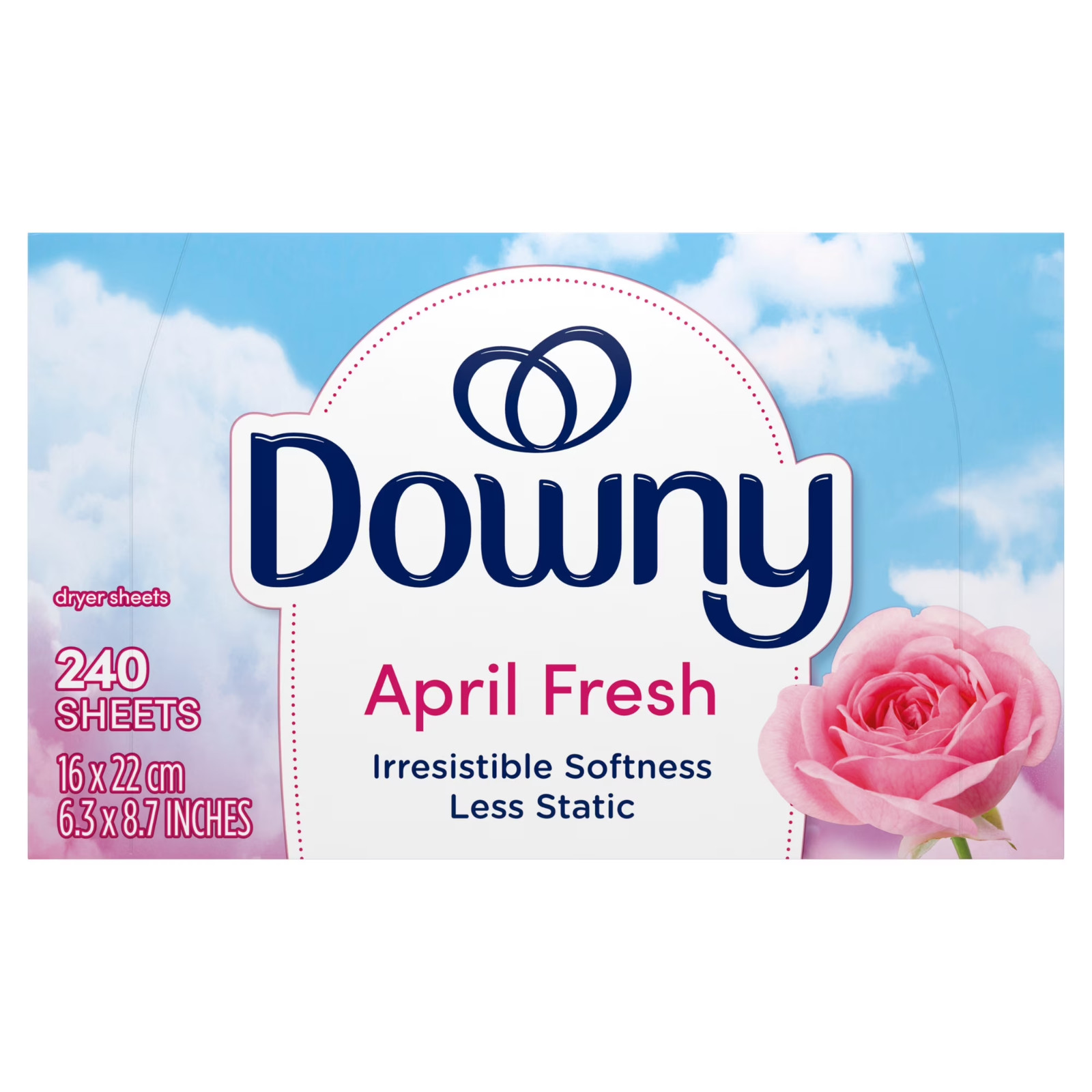 Downy Fabric Softener Dryer Sheets, April Fresh Scent, 240 Count….