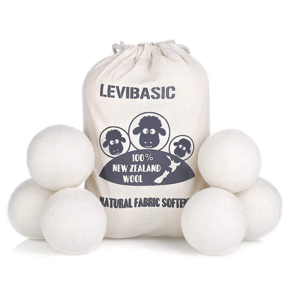 Wool Dryer Balls 6 Pack XL, 3 Genuine New Zealand Wool to Core, 100% Organic…