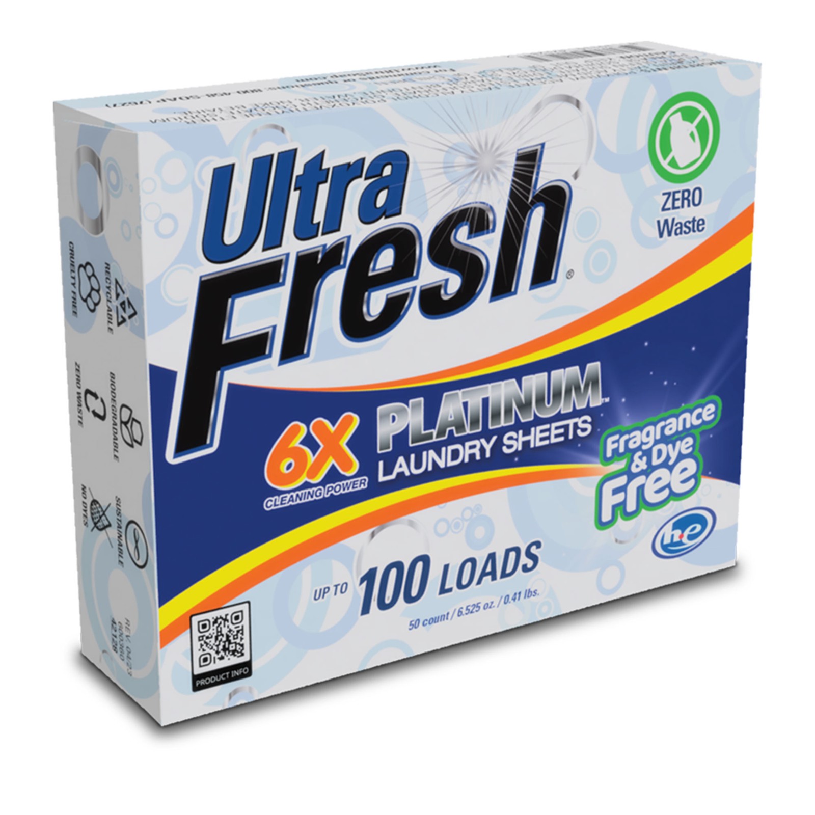 Ultra Fresh 6X Platinum Laundry Detergent & 2 Pack Platinum 6X Laundry Sheets
